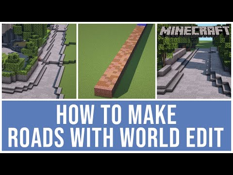 Minecraft World Edit Tutorial - How To Make Roads - World Edit Hacks