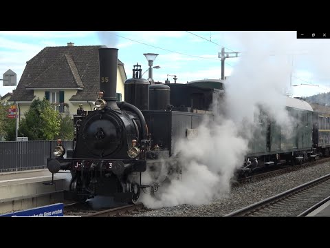 Eb 2/4 35 der ehemaligen Jura-Simplon Bahn in Bad Zurzach