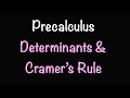 Determinants And Cramer S Rule Math With Professor V