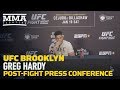 UFC Brooklyn: Greg Hardy Post-Fight Press Conference - MMA Fighting