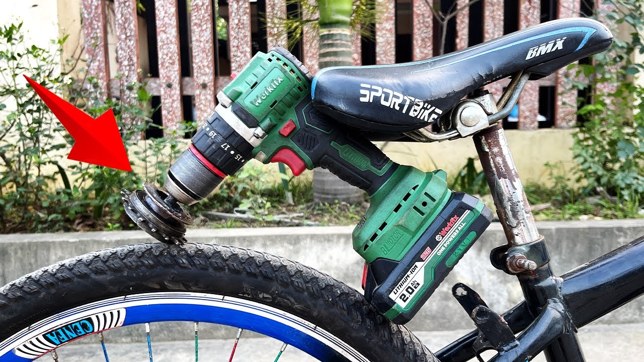 Attach a Cordless Drill to Your Bike and the Results Will Surprise You | Top DIY Ideas