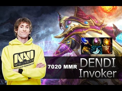 Dendi Invoker 7020 MMR Gameplay - Piano Invoker