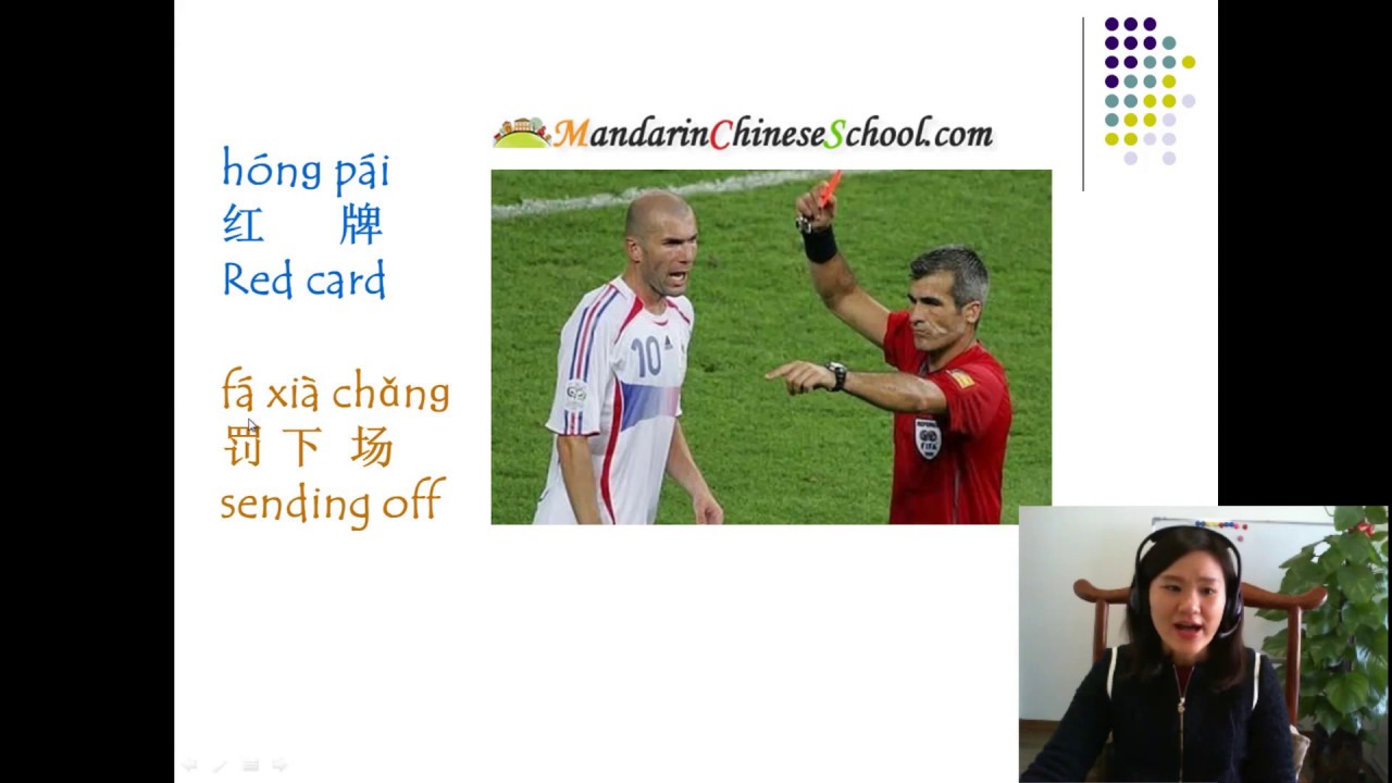 Learn Chinese Football Vocabulary