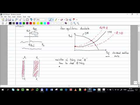 Field production modes flow equilibrium