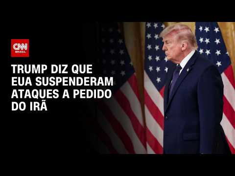 Donald Trump afirma que Estados Unidos suspenderam ataques a pedido do Irã | HORA H