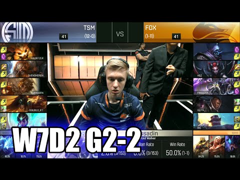 Echo Fox vs TSM | Game 2 S6 NA LCS Summer 2016 Week 7 Day 2 | FOX vs TSM G2 W7D2 1080p