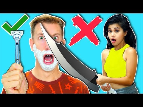 I SHAVE my FACE with a GIANT SWORD!