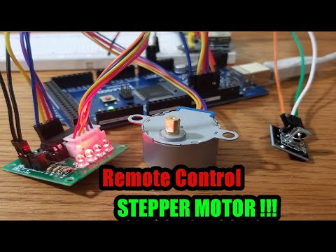 How To Connect A Stepper Motor With IR Remote Control To Arduino (Lesson 32 of Elegoo Mega 2560 Kit)