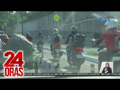 Bike lane, dinaraanan na rin ng mga motorsiklo dahil sa bigat ng traffic 24 Oras