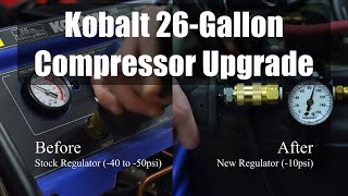 Upgrading the Kobalt 26 Gallon Ultra-Quiet Compressor