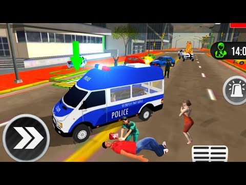 Police Ambulance Van Driving - 911 Emergency Rescue Game E6 - Android Gameplay