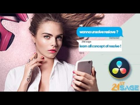 How to make IPhone text pop animation || Video Effects || Resolve 17 Tutorial