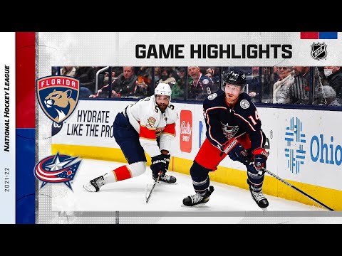 Panthers @ Blue Jackets 1/31/22 | NHL Highlights