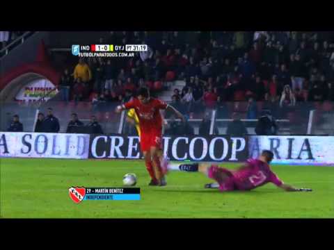 Gol de Benítez. Independiente 1 Defensa 0.Fecha 20.Torneo Primera División 2015.FPT