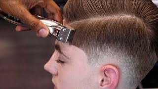 HAIRCUT TUTORIAL: MENS COMBOVER | BLOW DRY &amp; STYLE