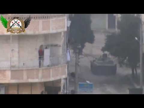 اشتباكات بين قوات النظام و كتيبة أحرار أريحا في  حاجز حديقة المثلث في أريحا