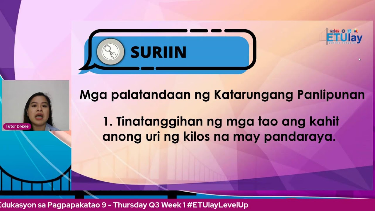 [EsP 9 Q3 W1] Katarungang Panlipunan