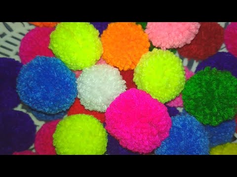 2 ways of making perfect pom pom at home without any tool.Perfect Pom pom making secret(in English)