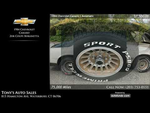 1984 Chevrolet Camaro (CC-1294515) for sale in Waterbury, Connecticut