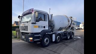 MAN TGA 35.360 8X4 MANUAL GEARBOX FULL STEEL SUSPENSION concrete mixer truck for sale - Image 4 | Machineryline NZ MAN TGA 35.360 8X4 MANUAL GEARBOX FULL STEEL SUSPENSION concrete mixer truck | Image 4 - Machineryline