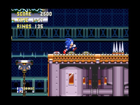 Sonic the Hedgehog 3 Complete: Flying Battery Zone Act 1 (Sonic) [1080 HD]