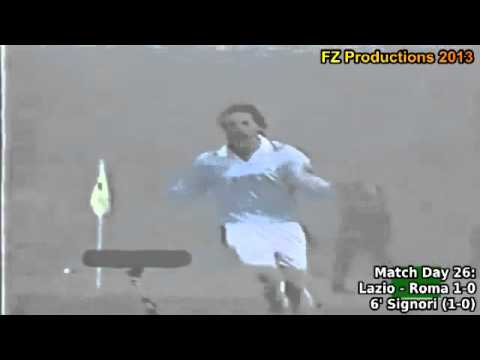 Serie A 1993-1994, day 26 Lazio - Roma 1-0 (Signori goal)