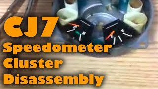 Jeep CJ7 Speedometer Cluster Disassembly
