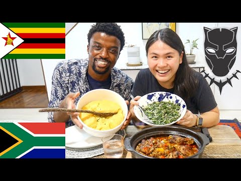 FILIPINO tries SOUTH AFRICAN Food!!๐ฟ๐ผ Homecooked ZIMBABWE Food by Black Panther Chadwick Boseman?!๐ฒ๐