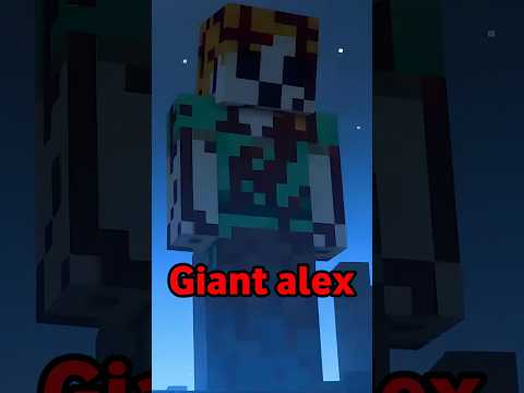 Is Giant Alex Hiding a Dark Secret? 😱👀 #minecraft