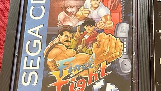 Final Fight CD with arcade sound track playing on the Polymega, Project Retro Games physical copy.