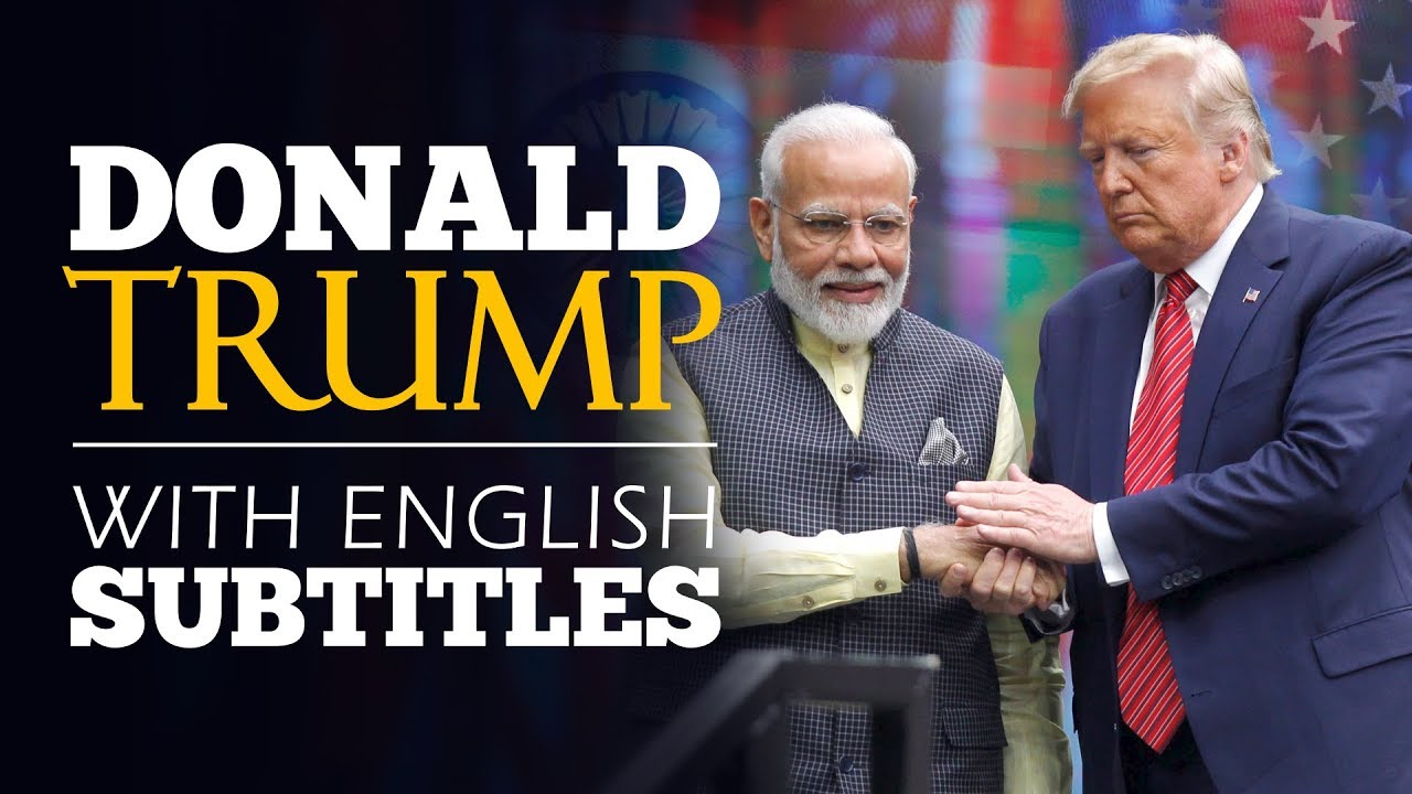ENGLISH SPEECH | DONALD TRUMP: America Loves India (English Subtitles)