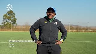 VW is the Official Vehicle Partner of Women's Football | Coach Khumalo