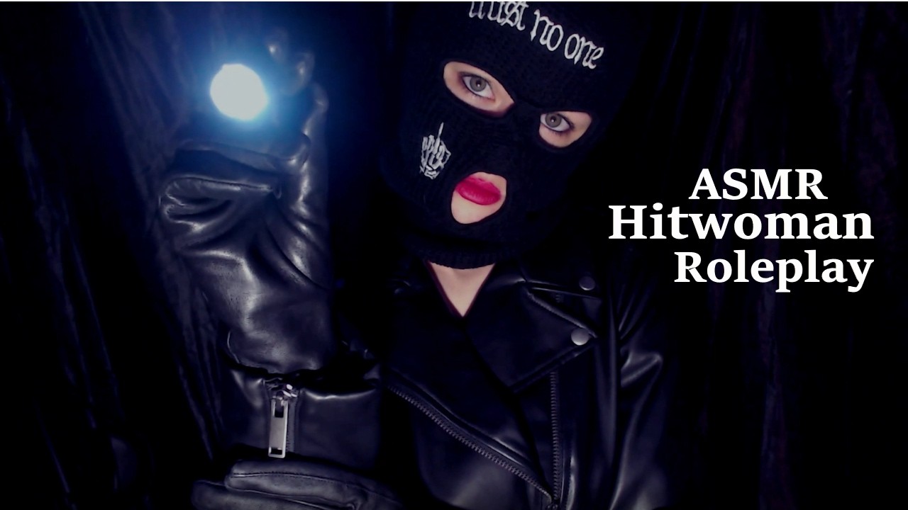 ASMR [ Hitwoman Roleplay ] | Balaclava | Leather Gloves | Leather Jacket