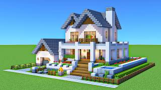 How To Build a Suburban House In Minecraft #4 | Including Interior