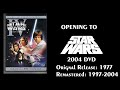 Opening To Star Wars A New Hope 1977 2004 DVD