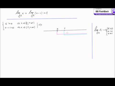 Rezolvarea unei ecuatii logaritmice
