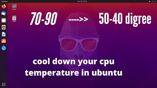 how to decerese CPU temperature in Ubuntu (deb based) || cool down you linux cpu temperature #coding