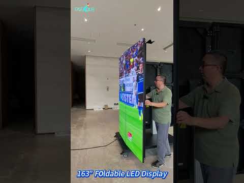 🔥 Meet the Future of LED Displays: 163\ Liftable & Foldable All-in-One Screen! #ledinnovation