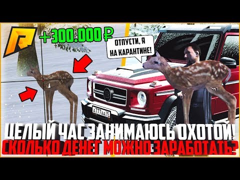 ЦЕЛЫЙ ЧАС ЗАНИМАЮСЬ ОХОТОЙ! СКОЛЬКО МОЖНО ЗАРАБОТАТЬ В ПИК ОНЛАЙНА? - RADMIR CRMP