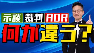 [実況] 示談・裁判・ADRの違い｜弁護士YouTube法律解説