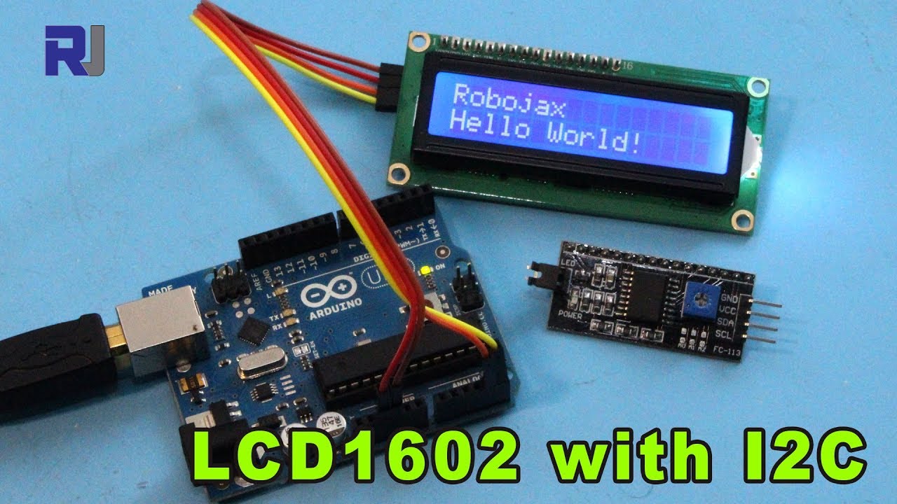 How to use LCD LCD1602 with I2C module for Arduino - Robojax