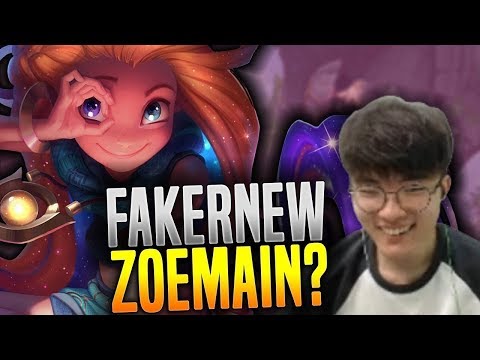FAKER IS NEW ZOE MAIN!   SKT T1 Faker KR SoloQ Playing Zoe Mid!   SKT T1 Replays