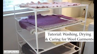 knittingthestash Tutorial: Washing, Drying & Caring for Wool Sweaters