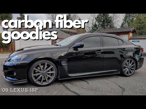 lexus isf toms carbon fiber kit install