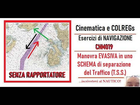 CNM019 - CINEMATICA e COLREGs - Manovra evasiva in uno Schema di Separazione del TRAFFICO (T.S.S.)