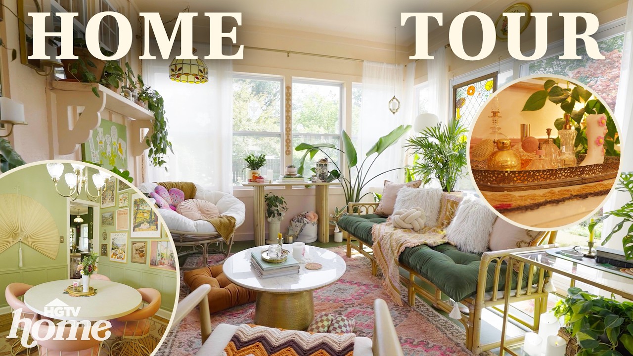 Inside a Cozy Historic Home Full of Color and Thrifted Treasures! | HGTV Home Tours