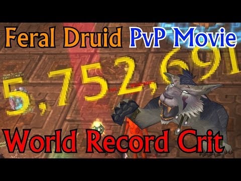 Feral Druid PvP 5mil+ Crits - Patch 5.4.7 Mists of Pandaria - PvP Movie ft. Hansol