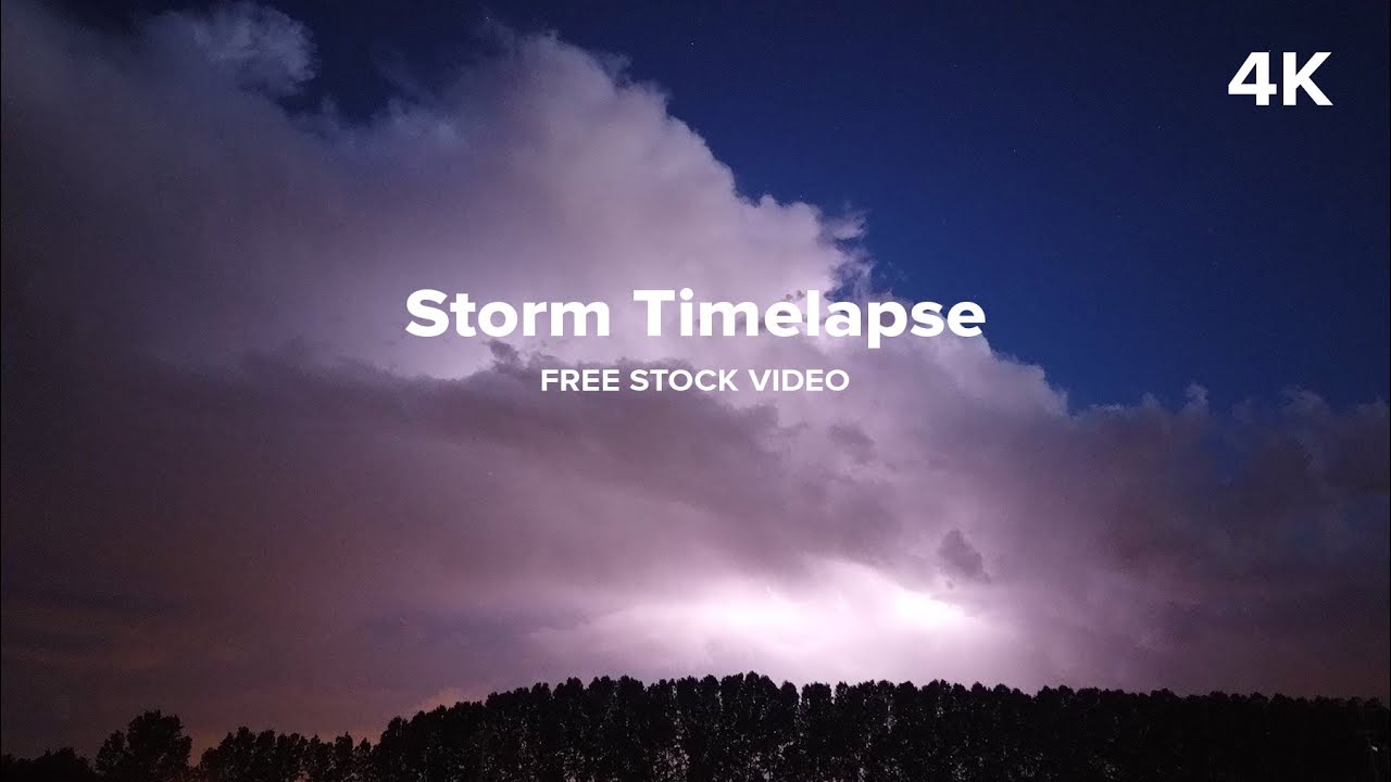 Free 4K Stock Footage Storm Timelapse