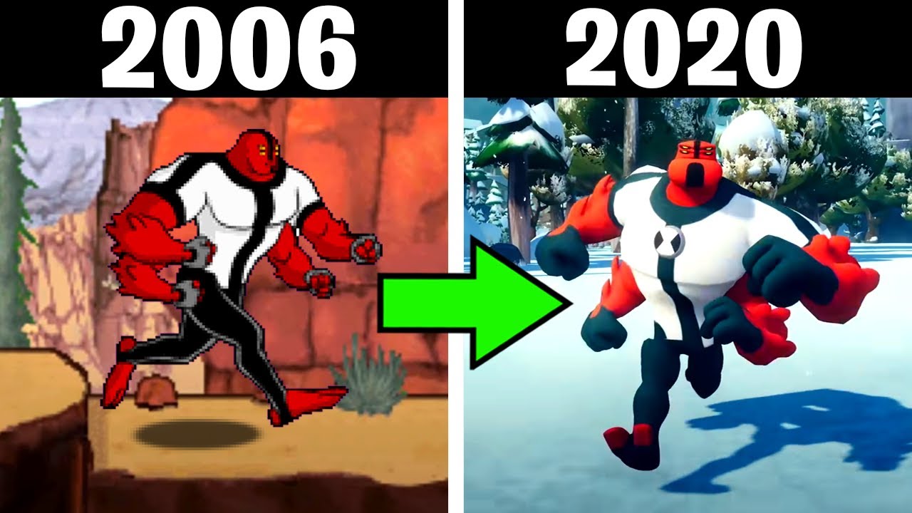 A INCRÍVEL EVOLUÇÃO DOS JOGOS DO BEN 10