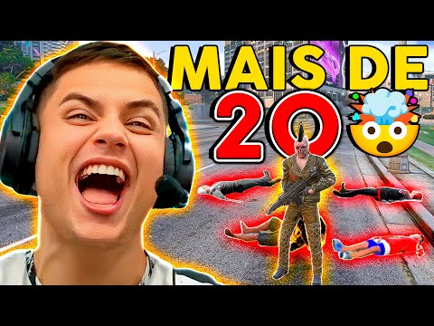I ELIMINATED MORE THAN 20 PEOPLE in GTA RP 😱 (Paulinho the CRAZY)